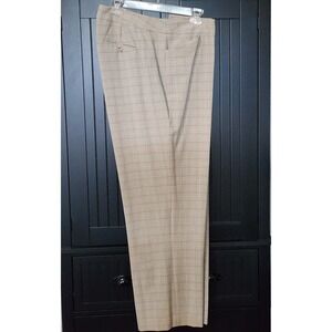Rafaella Plaid Dress Pants 16W NWT Stretch Career Office Classic Preppy Office